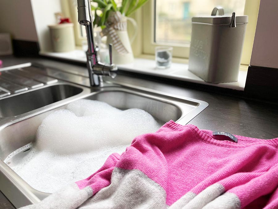 Cashmere care rinse well in cool water